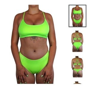 Hoaka Neon Green Swimset